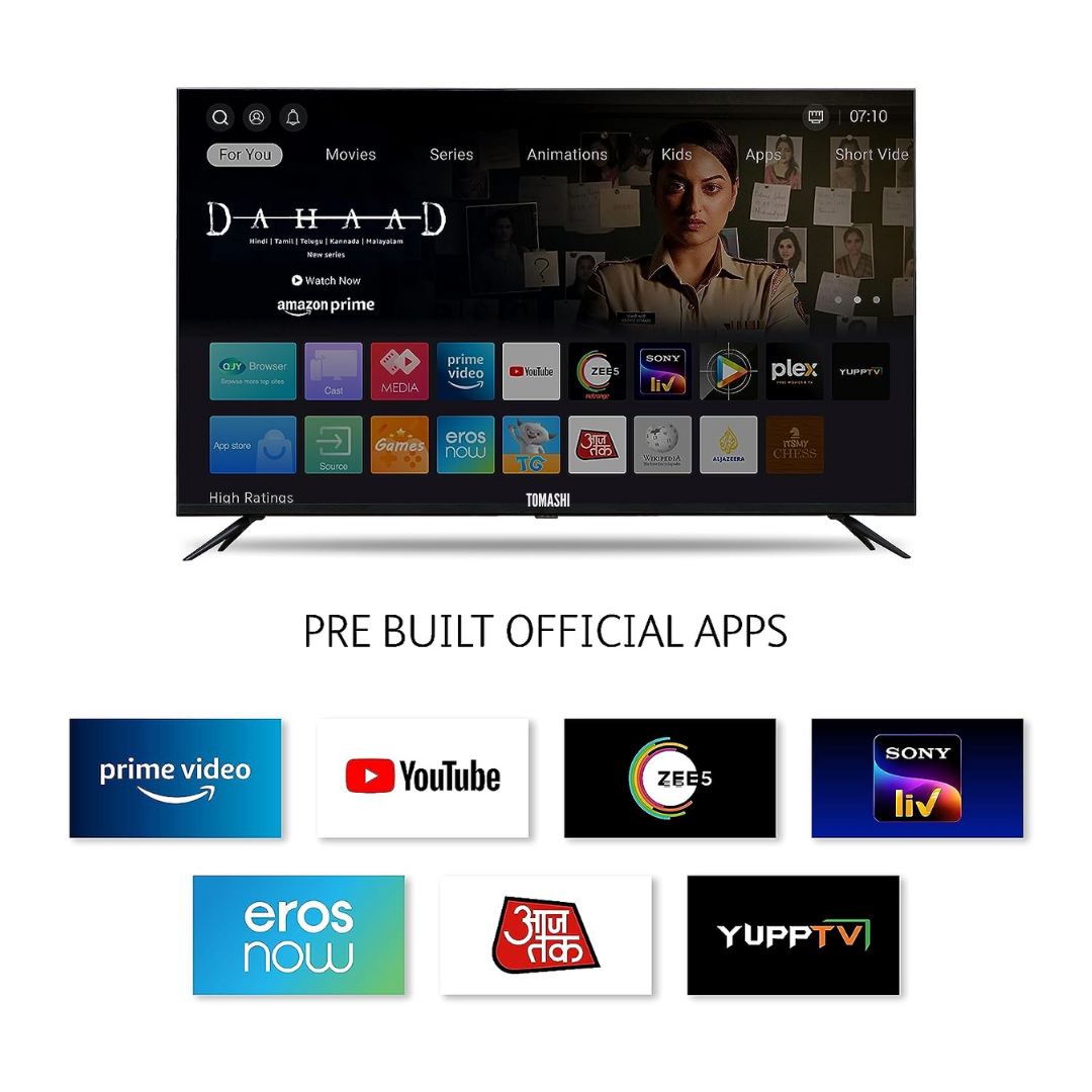 TOMASHI 108 cm (43 inches) Full HD Smart LED Google TV (2 year Warranty)