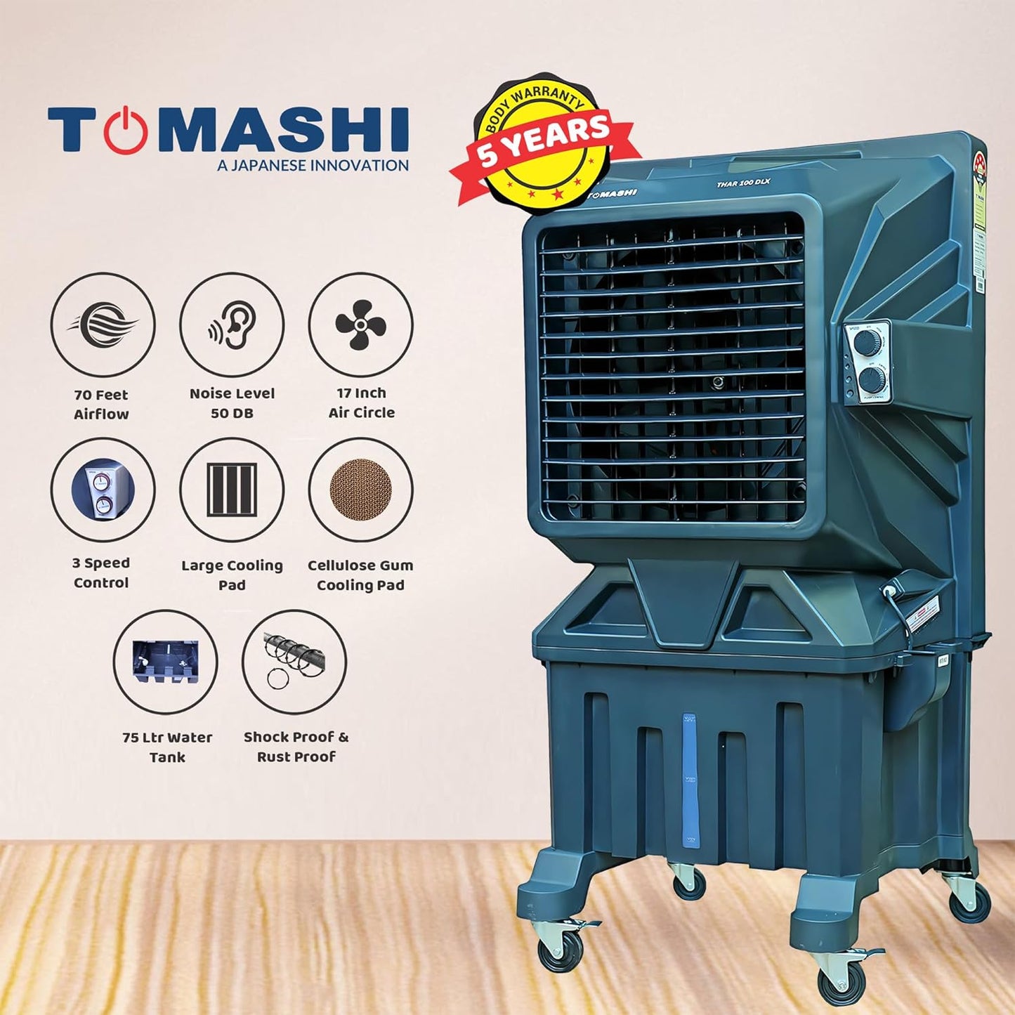 Tomashi Thar 100 DLX - 75L Watertank