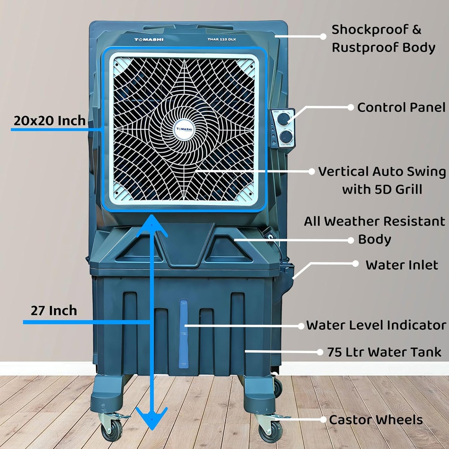 Tomashi Thar 110 DLX 75L Watertank