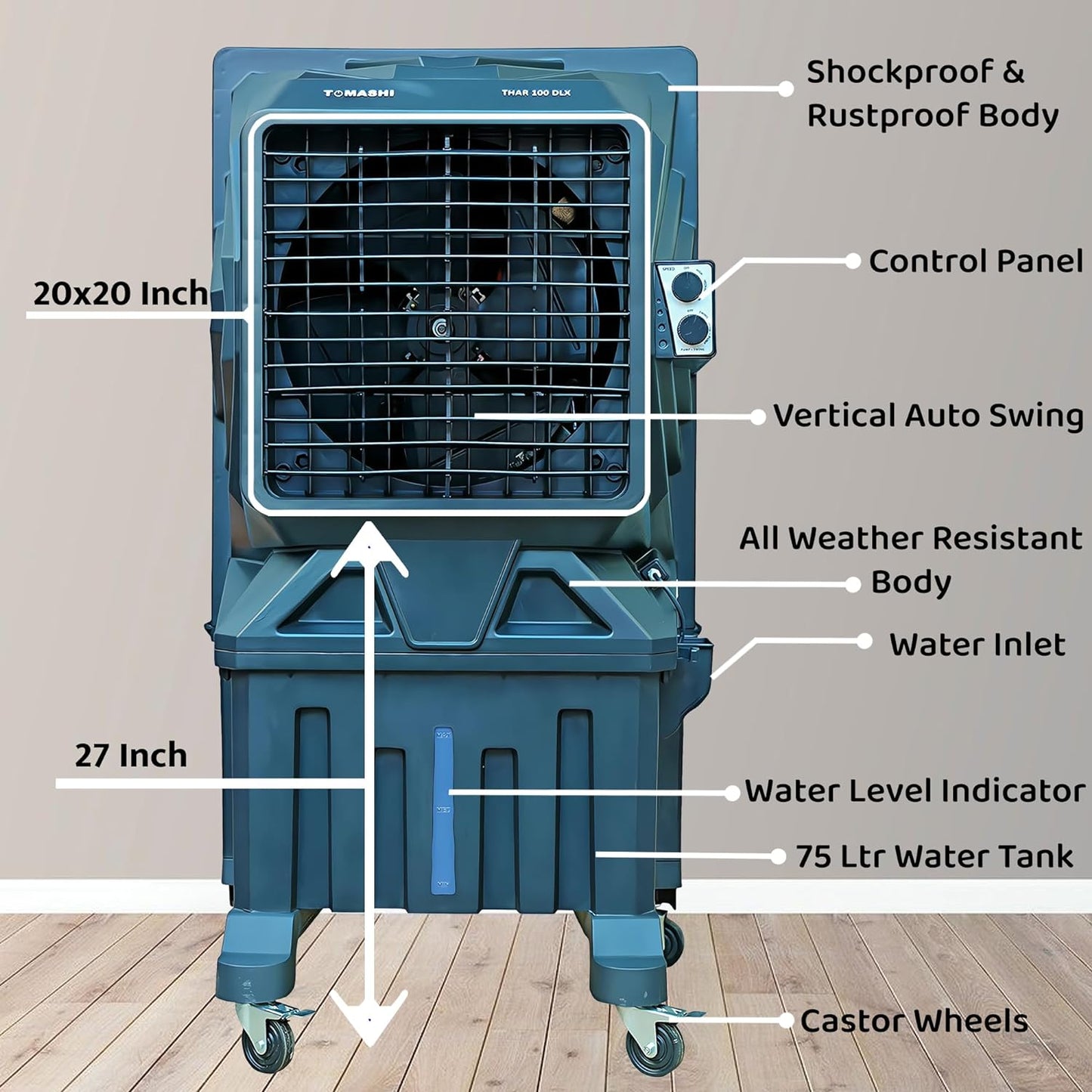 Tomashi Thar 100 DLX - 75L Watertank