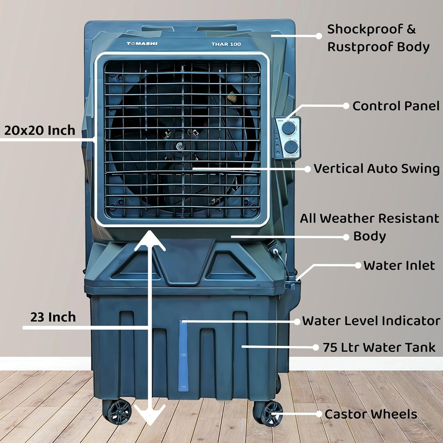 Tomashi Thar 100 - 75L Water tank